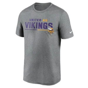 Minnesota vikings nike legend team shoutout performance t shirt Heather gray M