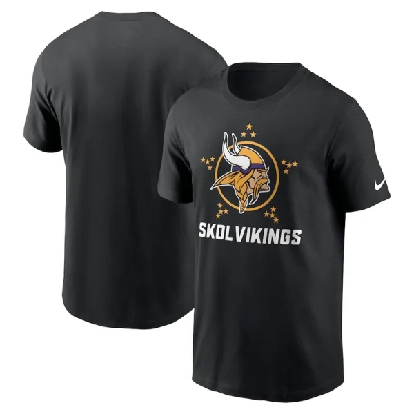 Minnesota vikings nike local essential t shirt Black