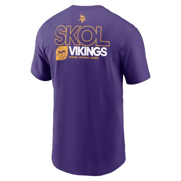 Minnesota vikings nike outline t shirt Purple L