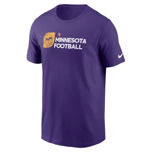 Minnesota vikings nike outline t shirt Purple M