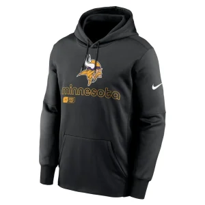 Minnesota vikings nike performance pullover hoodie Black M
