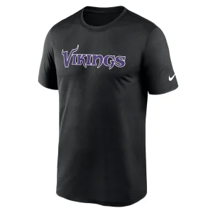 Minnesota vikings nike primetime legend wordmark performance t shirt Black M