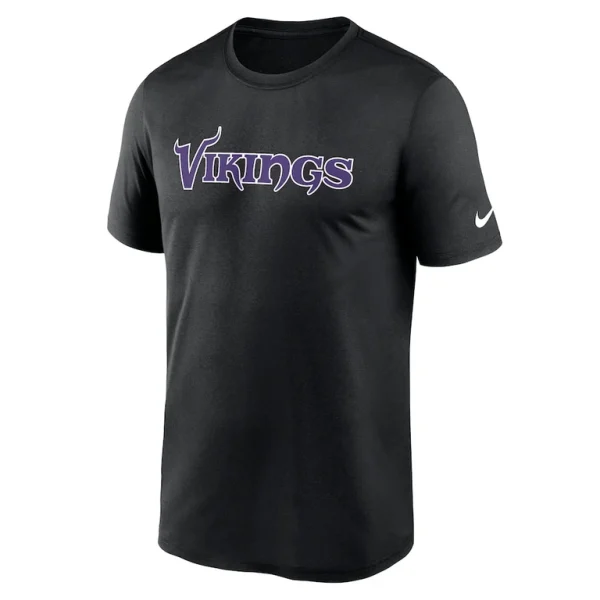Minnesota vikings nike primetime legend wordmark performance t shirt Black M