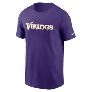 Minnesota vikings nike primetime wordmark essential t shirt Purple M