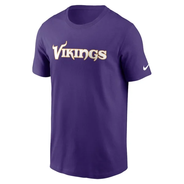 Minnesota vikings nike primetime wordmark essential t shirt Purple M