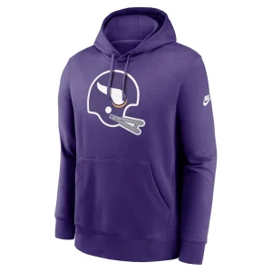 Minnesota vikings nike rewind club logo pullover hoodie Purple M