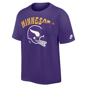 Minnesota vikings nike rewind heavy max 90 pocket t shirt Purple M