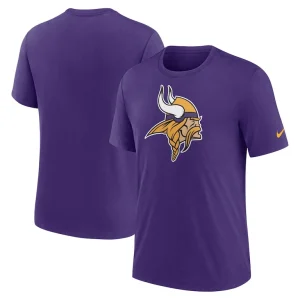 Minnesota vikings nike rewind logo tri blend t shirt Purple