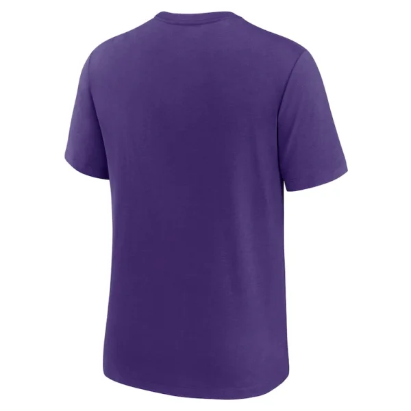 Minnesota vikings nike rewind logo tri blend t shirt Purple L