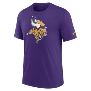 Minnesota vikings nike rewind logo tri blend t shirt Purple M