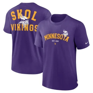 Minnesota vikings nike rewind slogan t shirt Purple