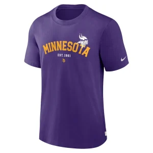 Minnesota vikings nike rewind slogan t shirt Purple S