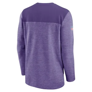 Minnesota vikings nike sideline lockup performance quarter zip top Purple L