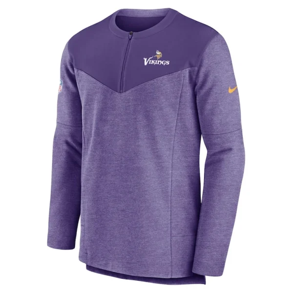 Minnesota vikings nike sideline lockup performance quarter zip top Purple M