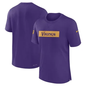 Minnesota vikings nike sideline player performance t shirt Purple