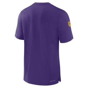 Minnesota vikings nike sideline player performance t shirt Purple L