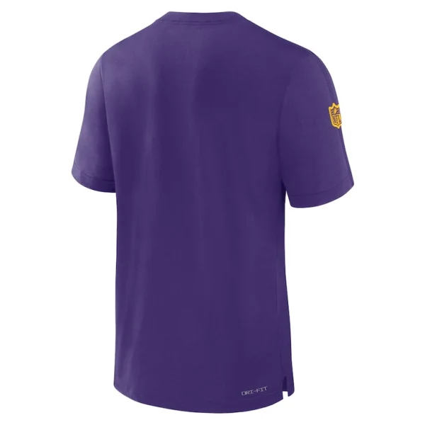 Minnesota vikings nike sideline player performance t shirt Purple L