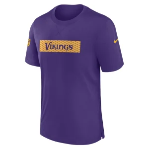 Minnesota vikings nike sideline player performance t shirt Purple M