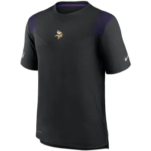 Minnesota vikings nike sideline player uv performance t shirt Black M