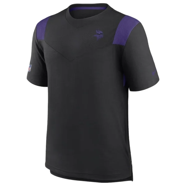 Minnesota vikings nike sideline tonal logo performance player t shirt Black M