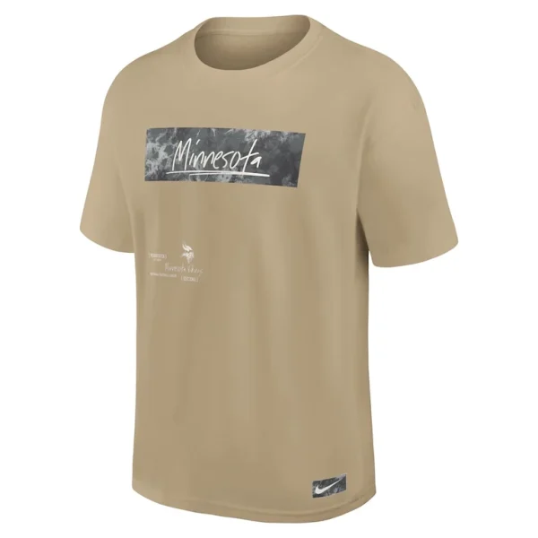 Minnesota vikings nike statement max90 t shirt tan Multi M
