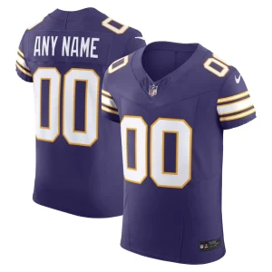 Minnesota vikings nike vapor f.u.s.e. elite custom jersey Purple