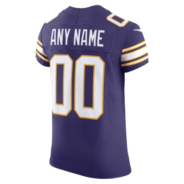 Minnesota vikings nike vapor f.u.s.e. elite custom jersey Purple 48