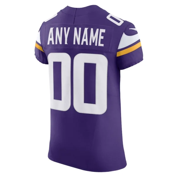 Minnesota vikings nike vapor f.u.s.e. elite custom jersey Purple 48