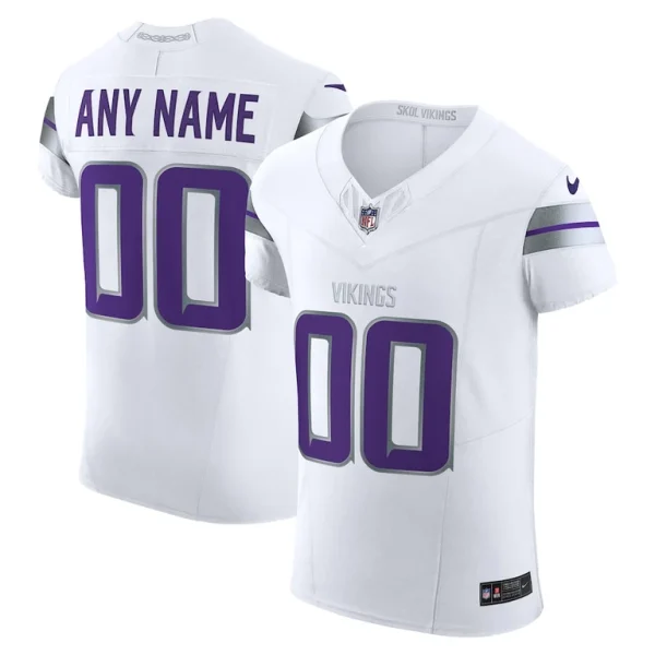 Minnesota vikings nike vapor f.u.s.e. elite custom jersey White