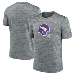 Minnesota vikings nike velocity alternate logo performance t shirt Heather gray