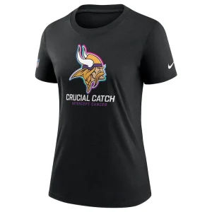 Minnesota vikings nike womens 2024 nfl crucial catch tri blend t shirt Black S