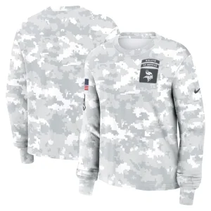 Minnesota vikings nike womens 2024 salute to service long sleeve t shirt Arctic camo