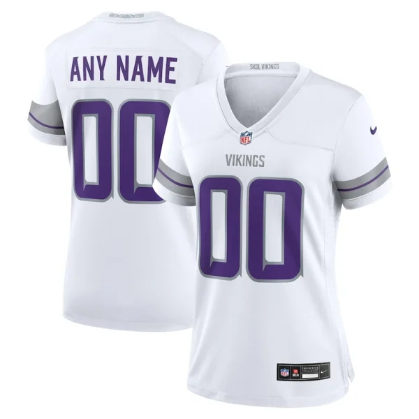 Minnesota vikings nike womens alternate custom game jersey White