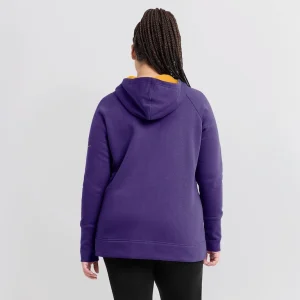 Minnesota vikings nike womens asymmetrical raglan full zip hoodie Purple XL