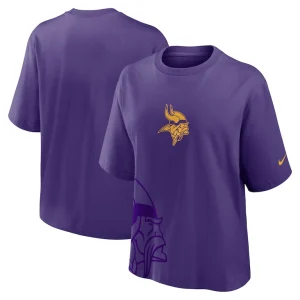 Minnesota vikings nike womens boxy t shirt Purple