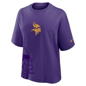 Minnesota vikings nike womens boxy t shirt Purple S