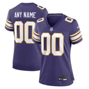 Minnesota vikings nike womens classic custom game jersey Purple