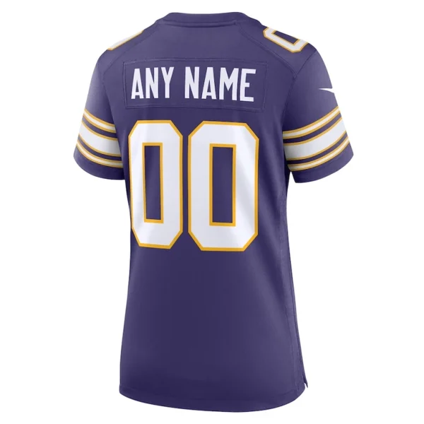 Minnesota vikings nike womens classic custom game jersey Purple L