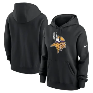 Minnesota vikings nike womens club fleece pullover hoodie Black
