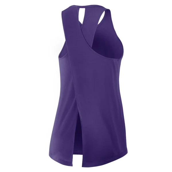 Minnesota vikings nike womens crossback performance tank top Purple M