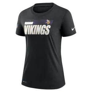 Minnesota vikings nike womens impact legend sideline performance t shirt Black S
