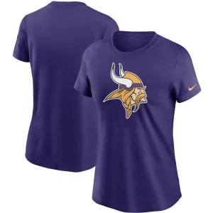 Minnesota vikings nike womens logo essential t shirt Purple