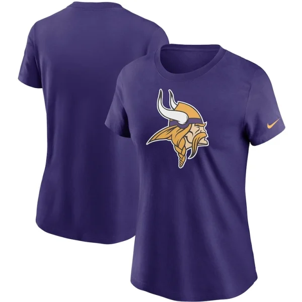 Minnesota vikings nike womens logo essential t shirt Purple
