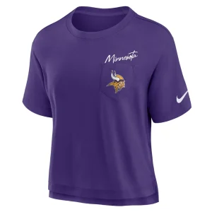Minnesota vikings nike womens performance pocket t shirt Court purple S