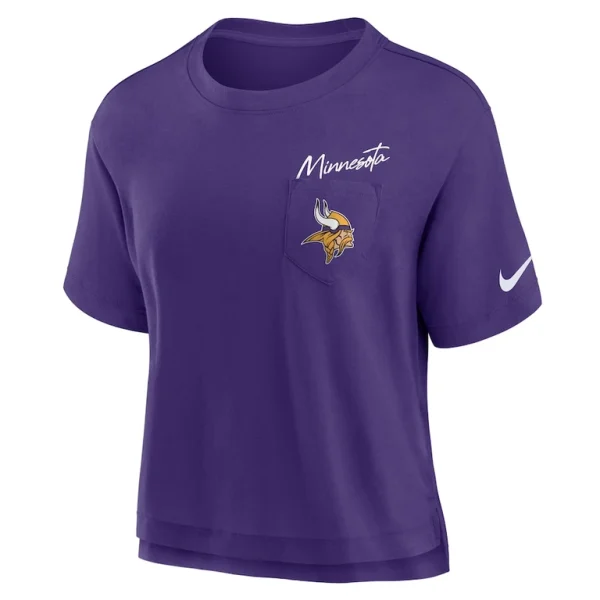 Minnesota vikings nike womens performance pocket t shirt Court purple S