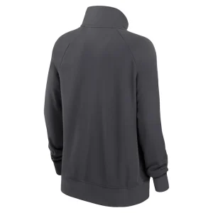 Minnesota vikings nike womens premium raglan performance half zip sweatshirt Charcoal M