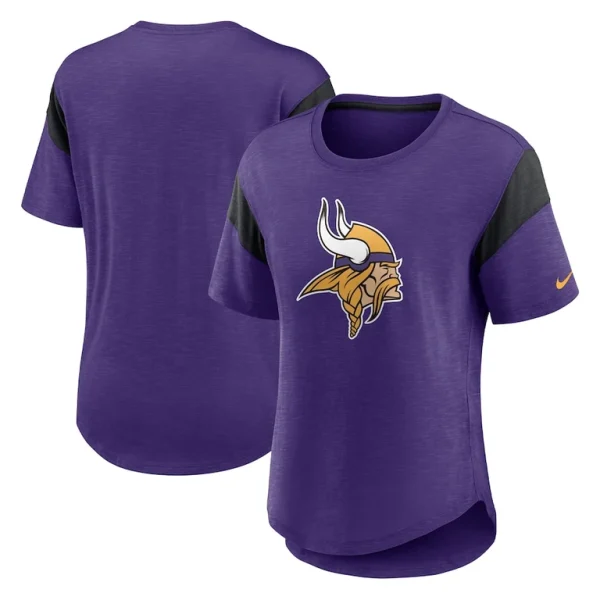 Minnesota vikings nike womens primary logo fashion top Heather purple