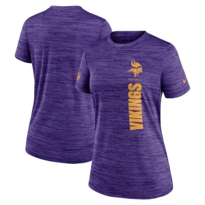 Minnesota vikings nike womens sideline velocity performance t shirt Purple