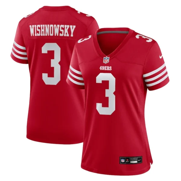 Mitch wishnowsky san francisco 49ers nike womens game jersey Scarlet