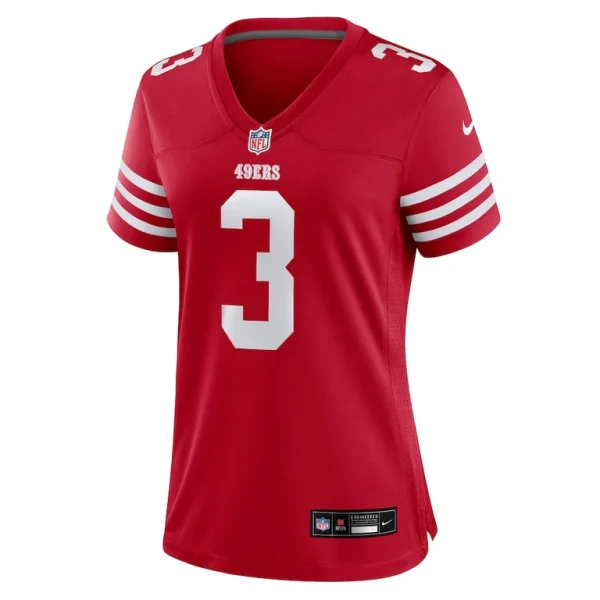 Mitch wishnowsky san francisco 49ers nike womens game jersey Scarlet M